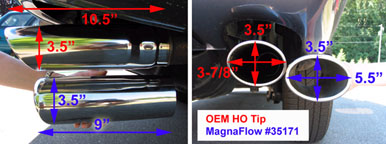 HO vs Magnaflow exhaust tips