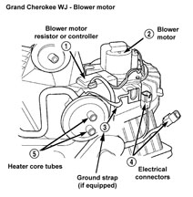 Blower motor resistor removal