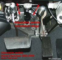 Adjustable pedals