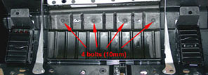 Front instrument panel trim rear